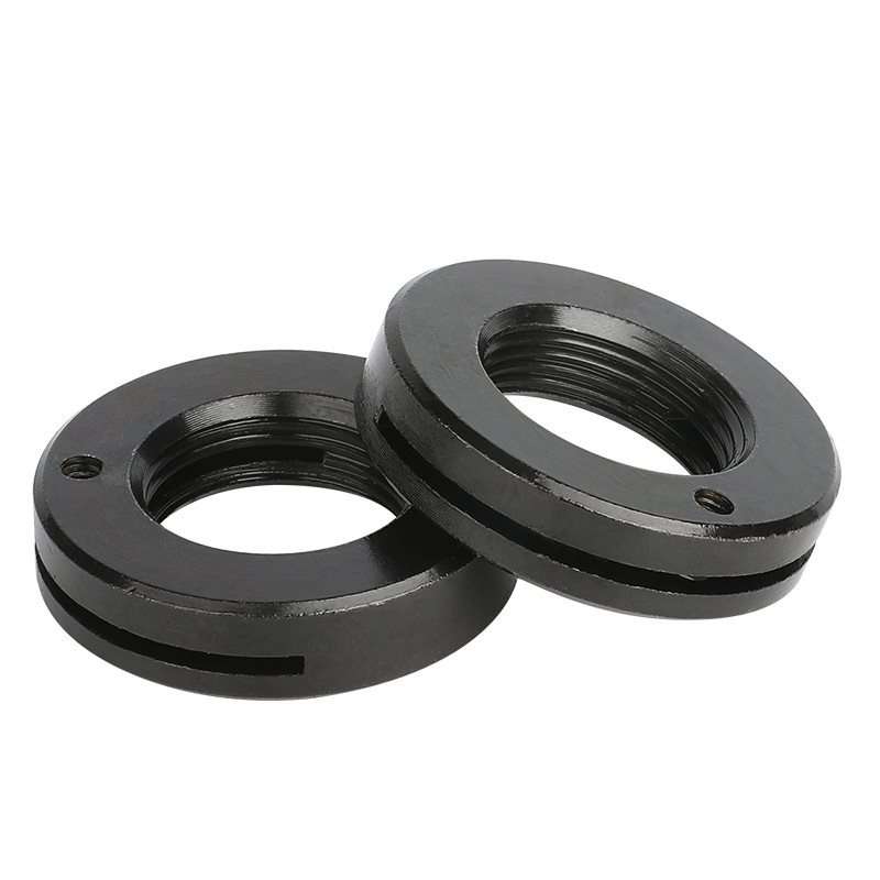 JB24/ZQ24圆螺母开槽带锁紧槽止退防松自锁螺帽大全HB315 M16-M68