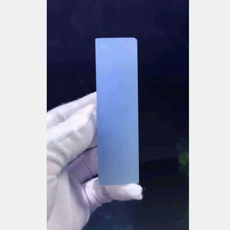 蓝天一般云南西峡蓝素方章印章2.5*2.5*9.3CM篆刻收藏佳品赠锦盒