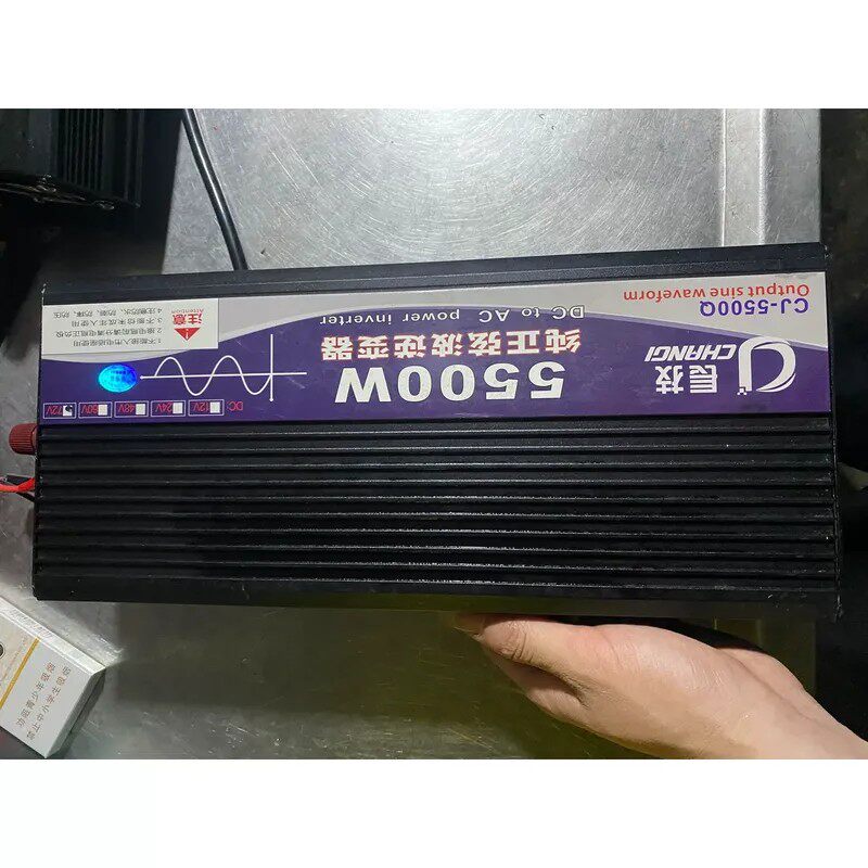 议价长技5500W纯正弦波逆变器，72V输入，带数显功能.双风扇