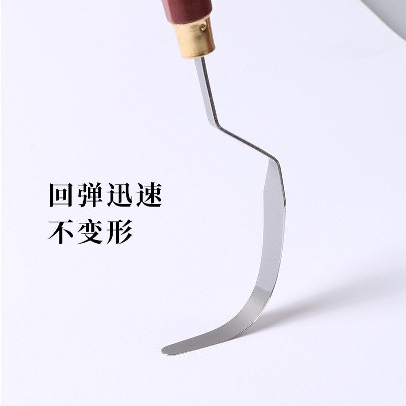 速发高弹美术油画刀刮刀水粉颜料挑刀调色刀油画工具肌理铲刀尖头