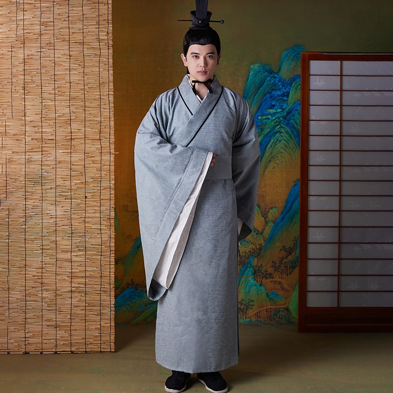 速发春秋战国影视古装秦汉战国时期男士汉服大臣朝臣文人书生汉服