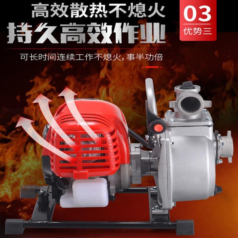 速发水泵汽油机1寸抽水机无限灌溉农用四冲程小型高扬程喷灌机