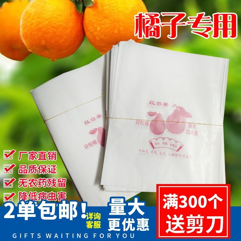 速发保护套水冻子套专用袋防鸟防虫橘子橙袋柑橘火龙果柿子防果纸