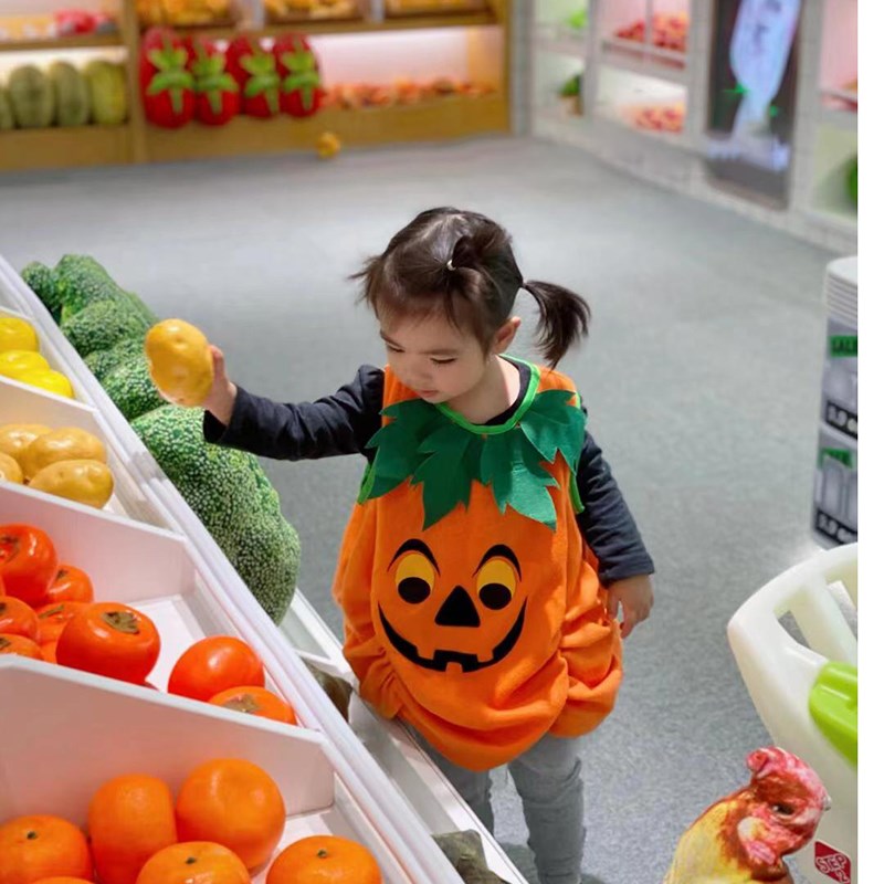 速发圣节儿童服装南瓜服幼儿园宝宝衣服童男童服饰装扮舞台演出服