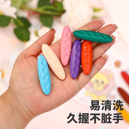 速发塑料儿笔儿绘不脏手幼蜡园童画绘画涂鸦油画棒学生文具