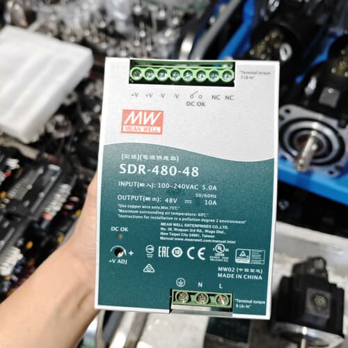 议价明纬SDR-480-48导轨式开关电源，实物拍摄，成色漂亮，