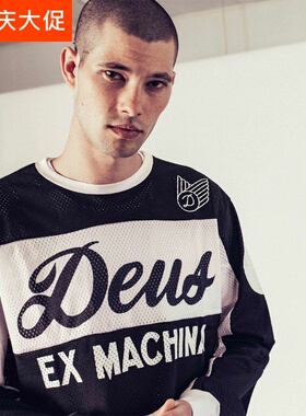 DEUS欧美复古长袖越野摩托车服透气速干赛车服摩旅速降服男女通用