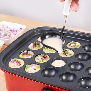 日本嘴进口尖嘴勺小丸子家用理歪勺防烫料工具煎饼塑料入注勺