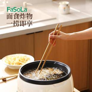 加长子厨房家用捞筷面防烫火锅筷炸耐油温超高长专用木筷
