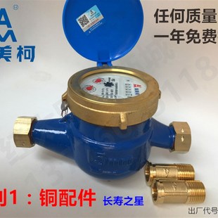 埃美柯LXS-E铁壳旋翼湿式冷水表DN15 20 25 32 40 50 4分6分 099