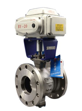 电动V型球阀 VQ947F-16P电动阀门 蒸汽调节阀开关型DN25厂家直销