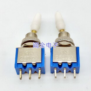 优质 KNX1*2 钮子开关 摇头开关 乒乓开关 6MM安装孔KNX1X2两档