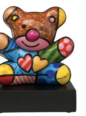 德国直邮高宝Goebel 名家系列Britto 彩色小熊家居装饰12.5cm