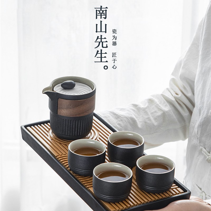 速发枯具水过滤茶壶家用陶茶防烫单壶功夫瓷山配件泡茶壶