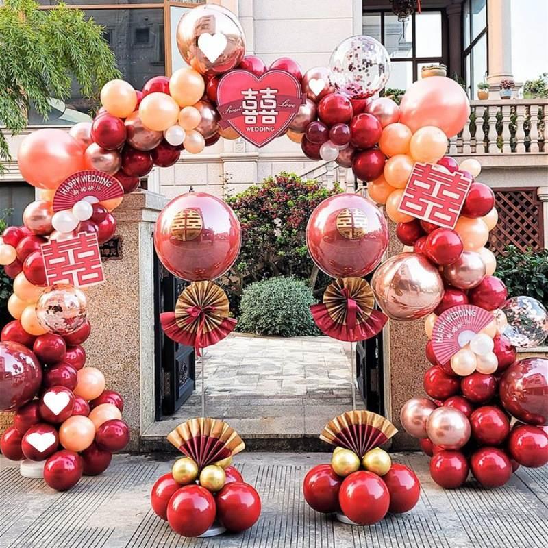 速发结婚布球拱门支架装饰婚庆场景气置套装酒店开业日生婚房婚礼