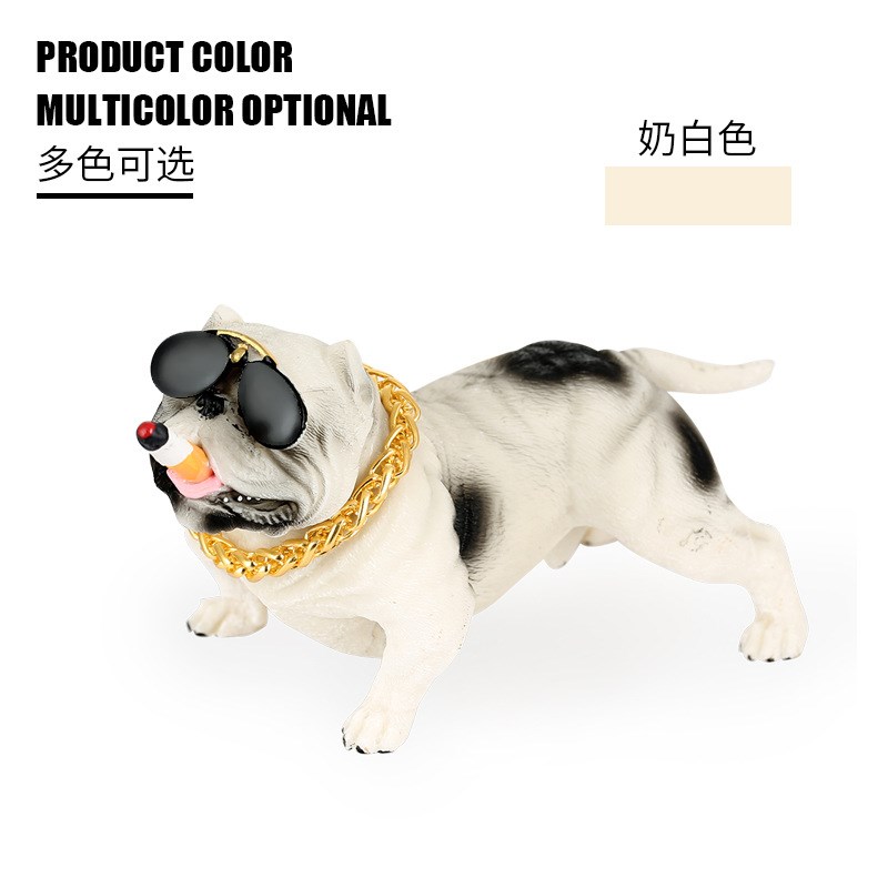 速发创意汽车摆件法斗恶内犬可品车上车霸摆件车载装饰品
