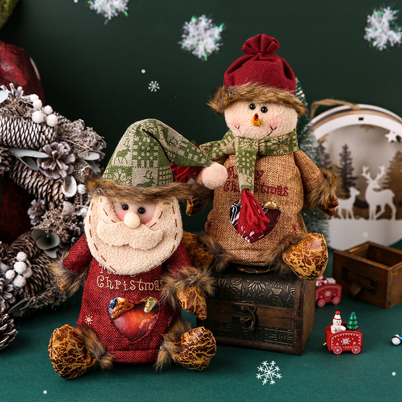 速发圣扮节装饰品小平品袋礼物袋袋子儿童礼安夜装诞包装礼盒