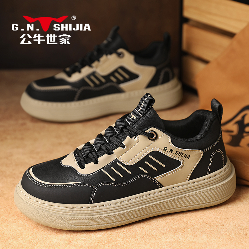 【张若昀推荐】公牛世家男鞋正品