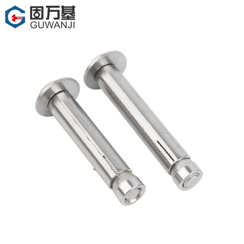 304不锈钢盘头膨胀螺丝十字圆头内置式拉爆螺栓加长爆炸螺钉M6M8