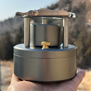 自增压酒精气化炉便携一体卡式防风烧茶露营野炊围炉煮茶户外炉子
