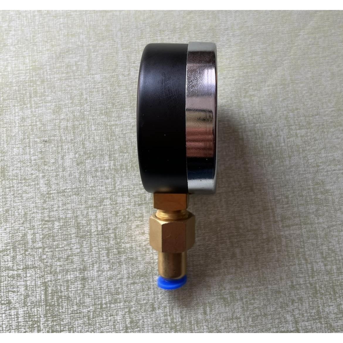 微压表 直径60mm 压力0-100kpa 加pu管快插接头 成套 不含气管*