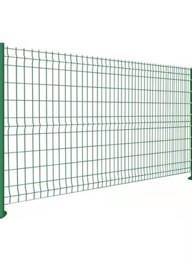 宁波小区绿化桃型立柱防护栏网高速公路折弯围墙铁丝养殖隔离围栏