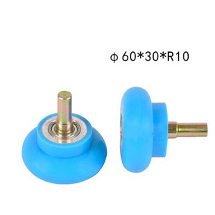 包覆机压轮硅胶尼龙胶轮平轮带轴承送料轮冷胶传动轮木工机械配件