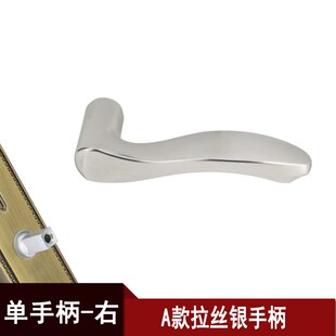 门把手古铜门锁手柄配件卫生间卧室家用室内房门铝合金执手头配件