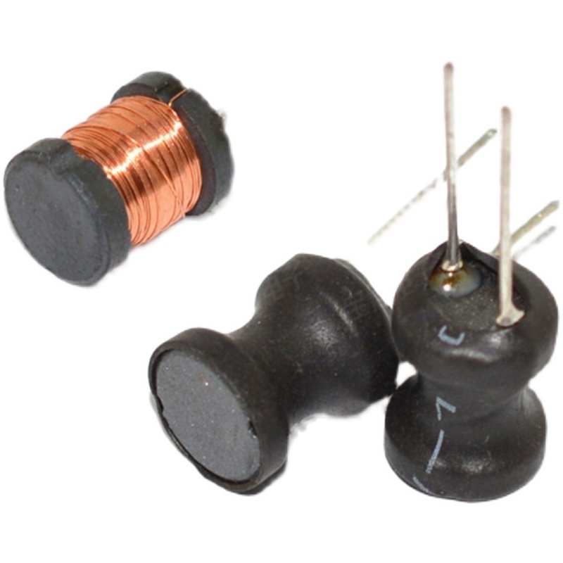 直插0810工字型电感8*10mm 100/150/220/330/470/560/680UH铜线圈