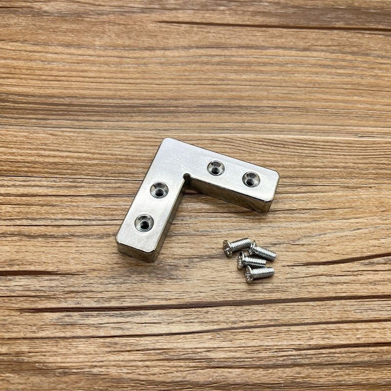 15孔铝合金门框固定角码90度铝框角铁直角连接件塑钢型材折角角码