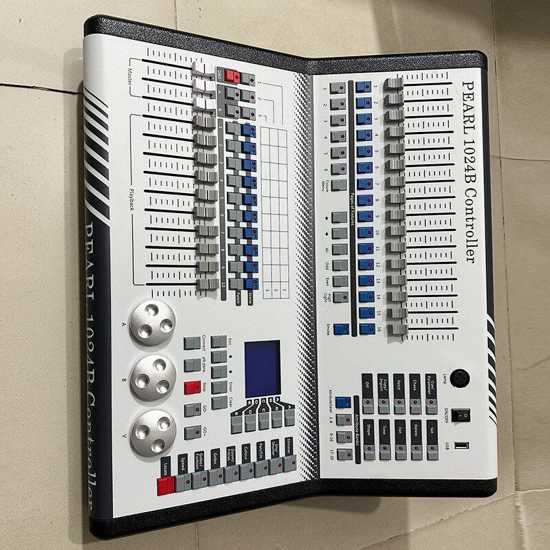 现货小珍珠1024B调光控台舞台灯光控制台DMX512电脑灯控制器