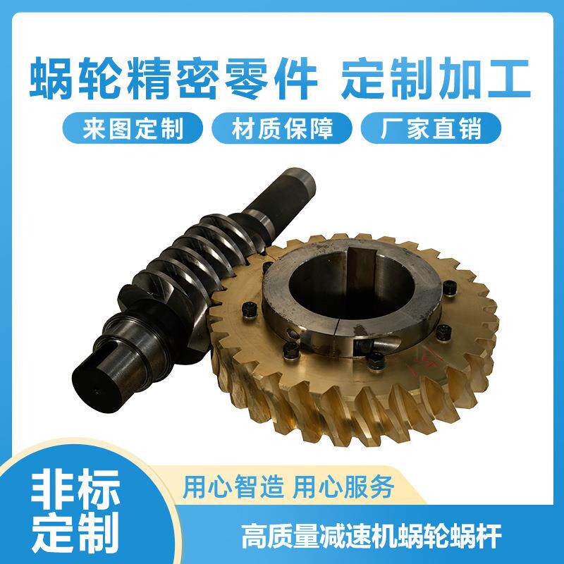厂家直销减速机蜗轮蜗杆现货 传动机械减速机配件非标蜗轮蜗杆