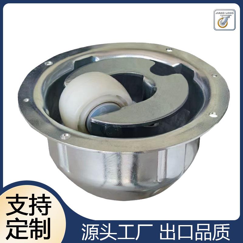 70mm机场运输轮江龙精密脚轮制造免维护一体成型精密脚轮万向轮