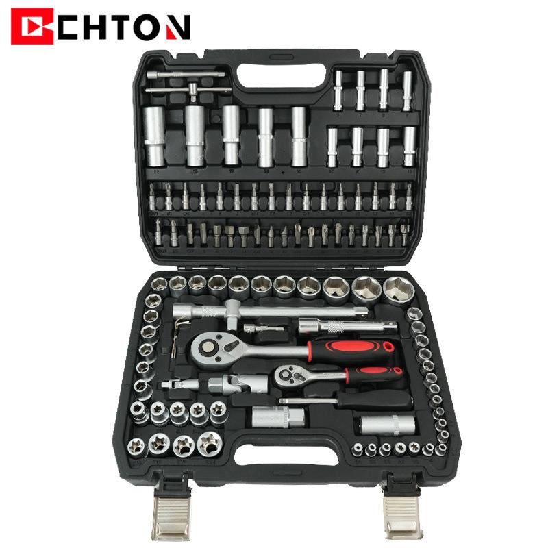 108件套装组套筒扳手快速 小飞汽机修汽车维修棘轮组合工具