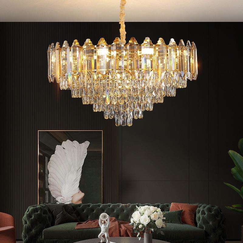 网红客厅灯主卧室房间灯法式轻奢灯具2025年新款简约现代水晶吊灯