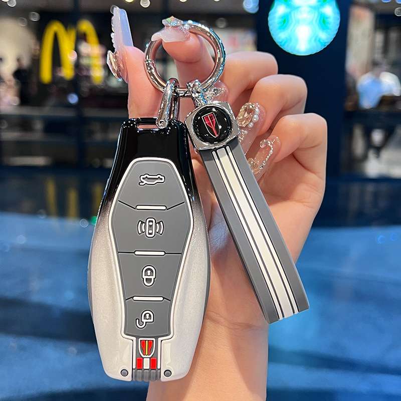 24款红旗hs5钥匙套2024新款h5h9钥匙壳eqm5汽车钥匙扣hs7男女高档