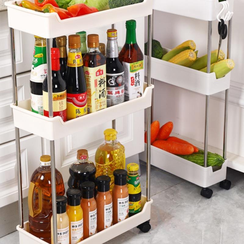 7cm夹缝置物架10公分窄架窄柜极窄夹缝柜冰箱超窄缝隙收纳柜