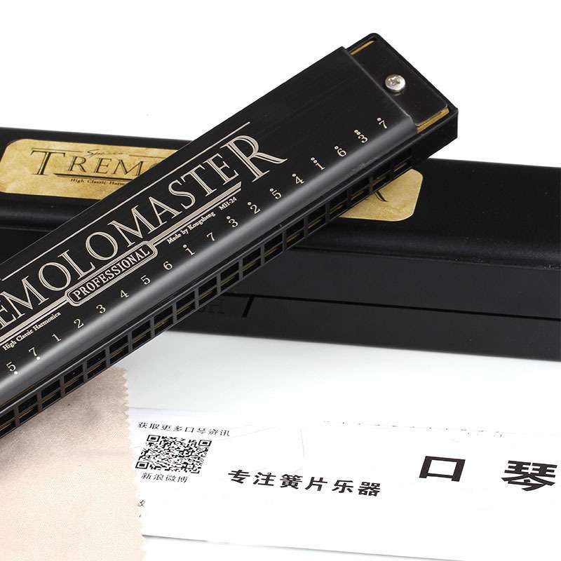 厂家直销24孔金属c调复音口琴儿童口琴学生初学者成人乐器