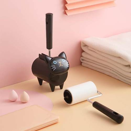 卡通粘毛器可撕式滚筒去毛除毛神器沾毛毡黏滚刷卷纸衣服粘尘创意