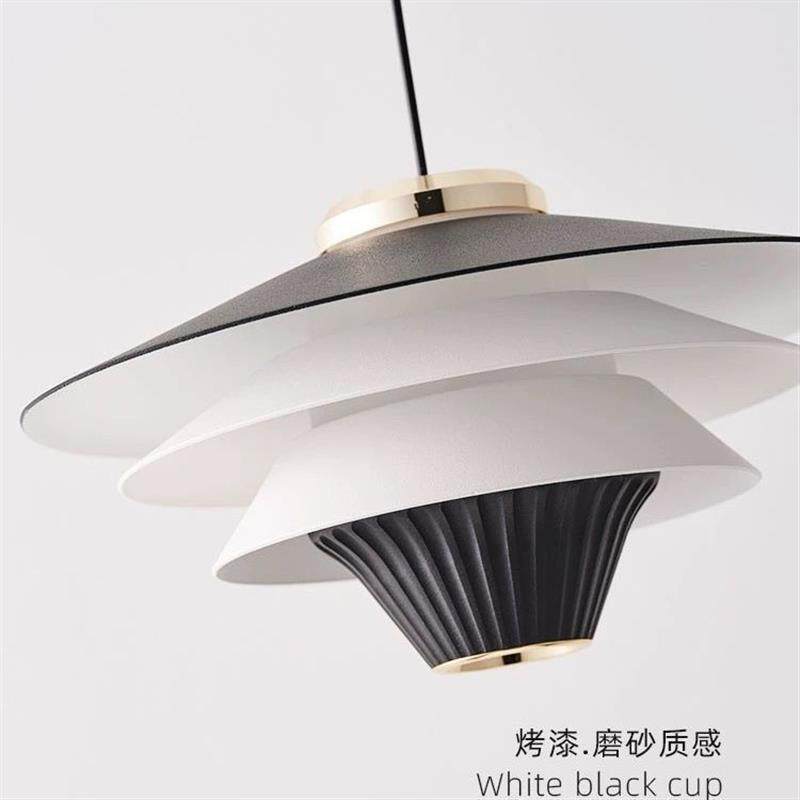意式餐厅卧室床头吊灯可升降黑色吊线语音垂线创意花蕾设计小吊灯