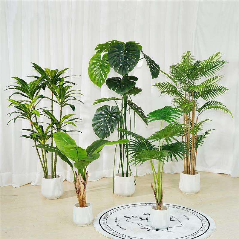 仿真绿植 假植物装饰散尾葵芭蕉旅人蕉造景盆栽带盆仿生绿植