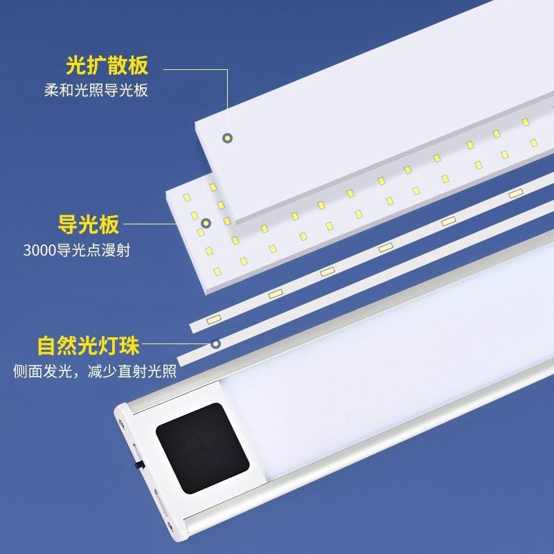 AA级学习专用护眼灯壁挂式灯条led书桌灯吸顶灯条形台灯保视力leb