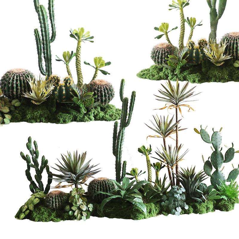 仿真仙人掌热带沙漠植物造景装饰商场餐厅橱窗花槽摆件假仙人柱