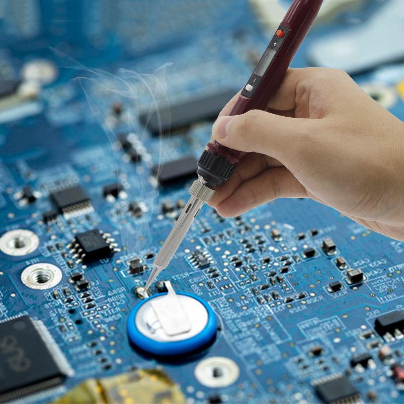 便携式陶瓷数显电烙铁 调温烙铁 936H数显恒温烙铁 欧规 美规E18