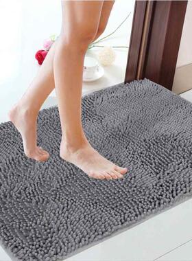 Chenille floor mat toilet door mat bedroom carpet entrance