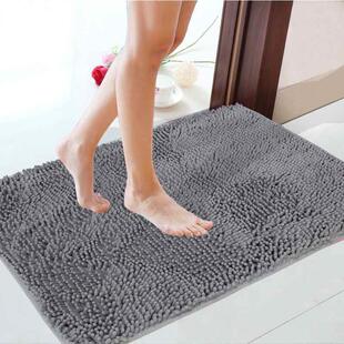Chenille floor mat toilet door mat bedroom carpet entrance
