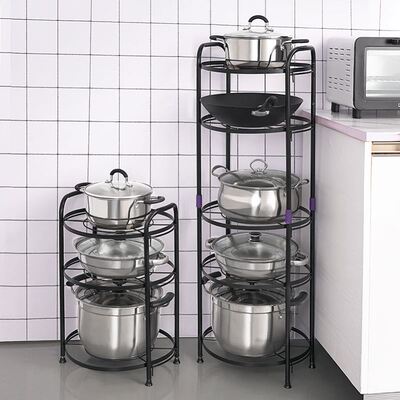 Pot rack Pan rack Organizer Kitchen storage rack Cabinet锅架