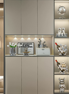 速发轻装玄关柜奢饰品摆件断端大气客厅酒柜电视柜隔高餐柜家居