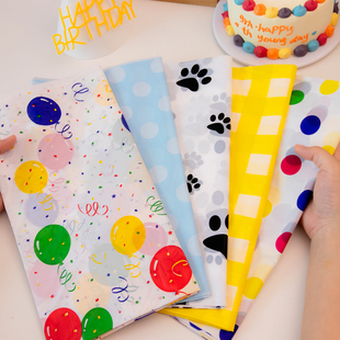 速发儿童生孩装饰场景具置用品一次性塑料桌布拍照道布男日孩