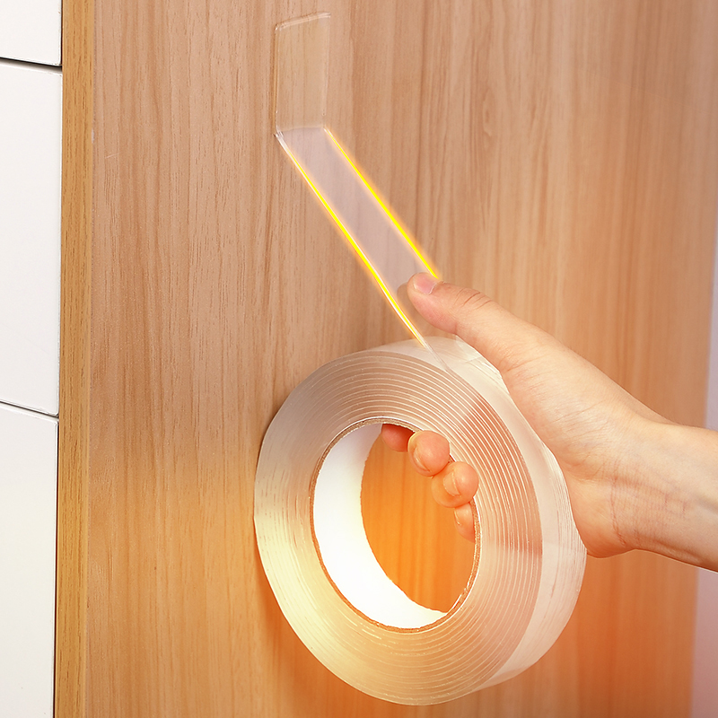 速发纳米双强胶力面魔力胶粘贴神器能贴墙收纳胶带固定防滑贴片